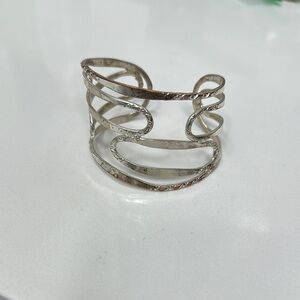 Elegant Silver Cuff Bracelet